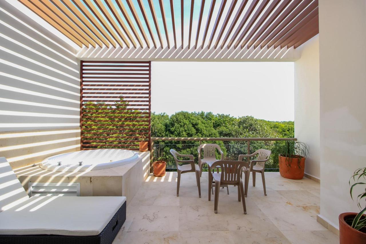 Exceptional 2Story Penthouse With Hot Tub And Rooftop Terrace In Bahia Principe Акумаль Экстерьер фото